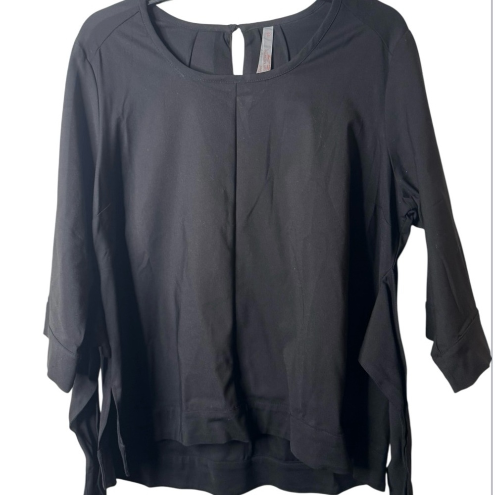 Melissa McCarthy Seven7 Black Blouse